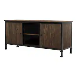 Starlight Canyon Home - Industrial TV Stand – 60 Inch Wide Entertainment Center For Living Room - Brown