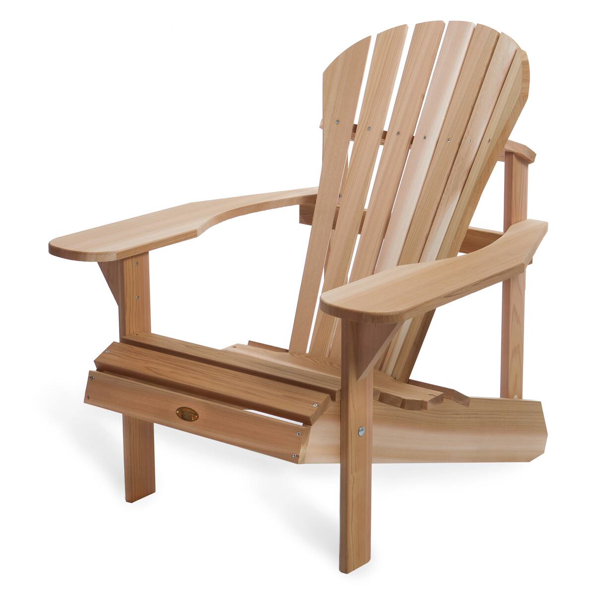 Front. All Things Cedar - All Things Cedar Athena Adirondack Cedar Outdoor Patio Chair with Wide Arm Rest - Brown.