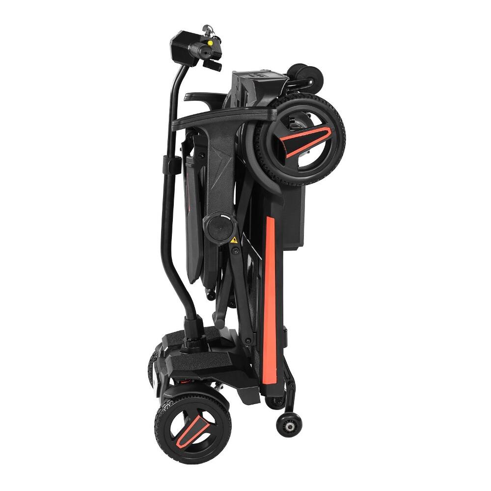 Alt View 8. Loheer - Loheer 4-Wheel Foldable Electric Mobility Scooter for Adults & Seniors 9.3 Mile Range - Black.