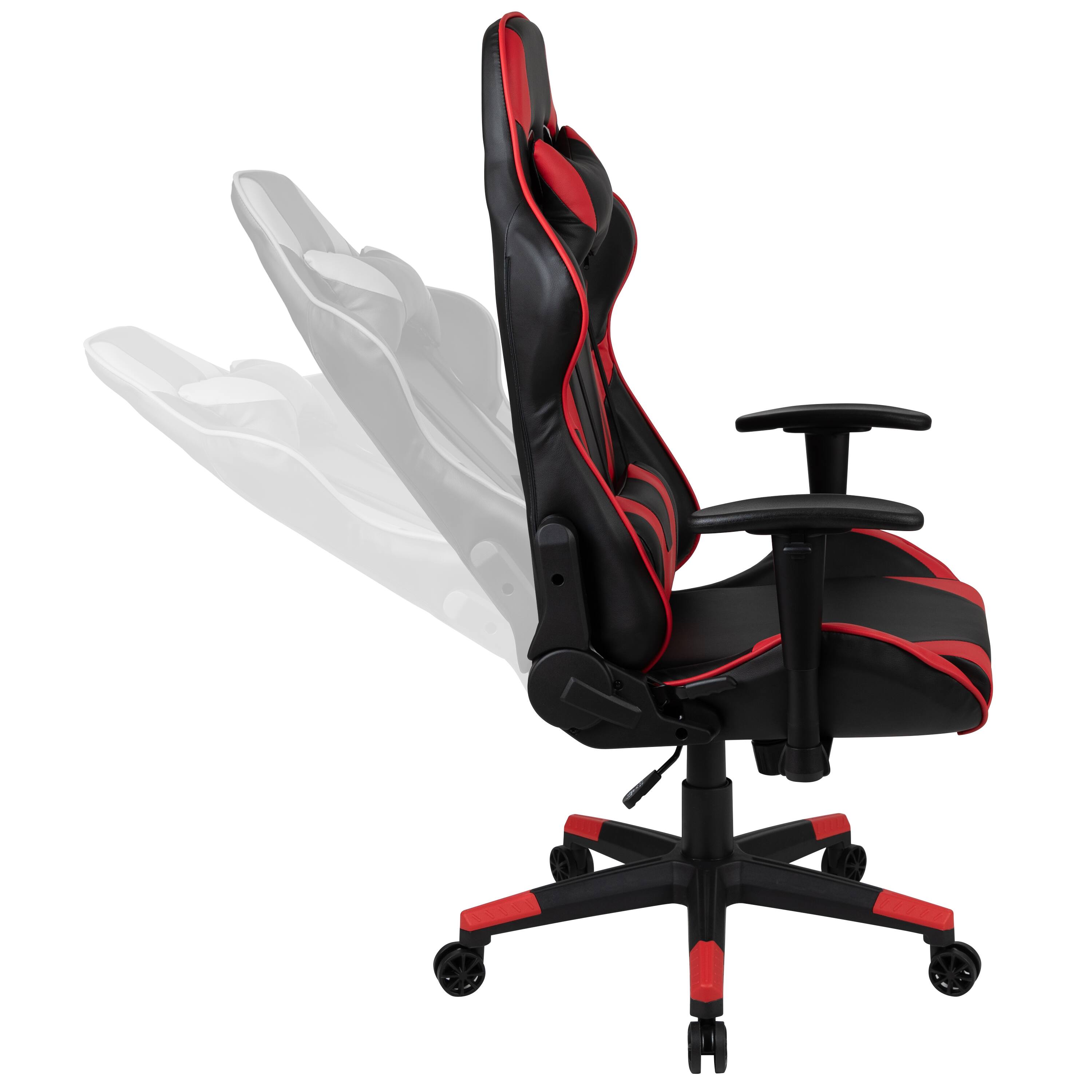Alt View 10. Emma + Oliver - Z200 Gaming Chair Racing Office Ergonomic Computer PC Chair with Reclining Back - Red.