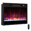 Front. Costway - Costway 23-inch Infrared Quartz Electric Fireplace Insert with Remote Control Black - Black.