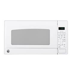 GE - 2.0 Cu. Ft. Countertop Microwave with Sensor Cooking and Defrost - White - Front_Zoom