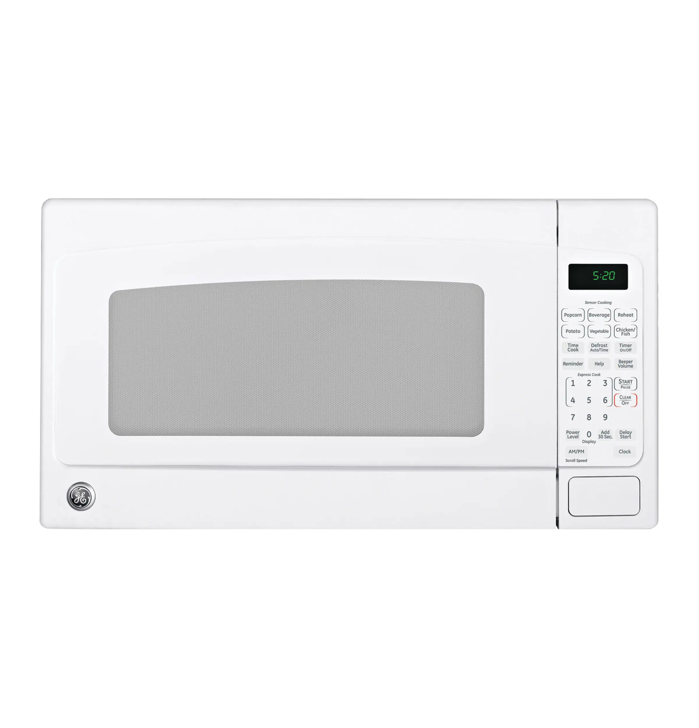 GE - 2.0 Cu. Ft. Countertop Microwave with Sensor Cooking and Defrost - White