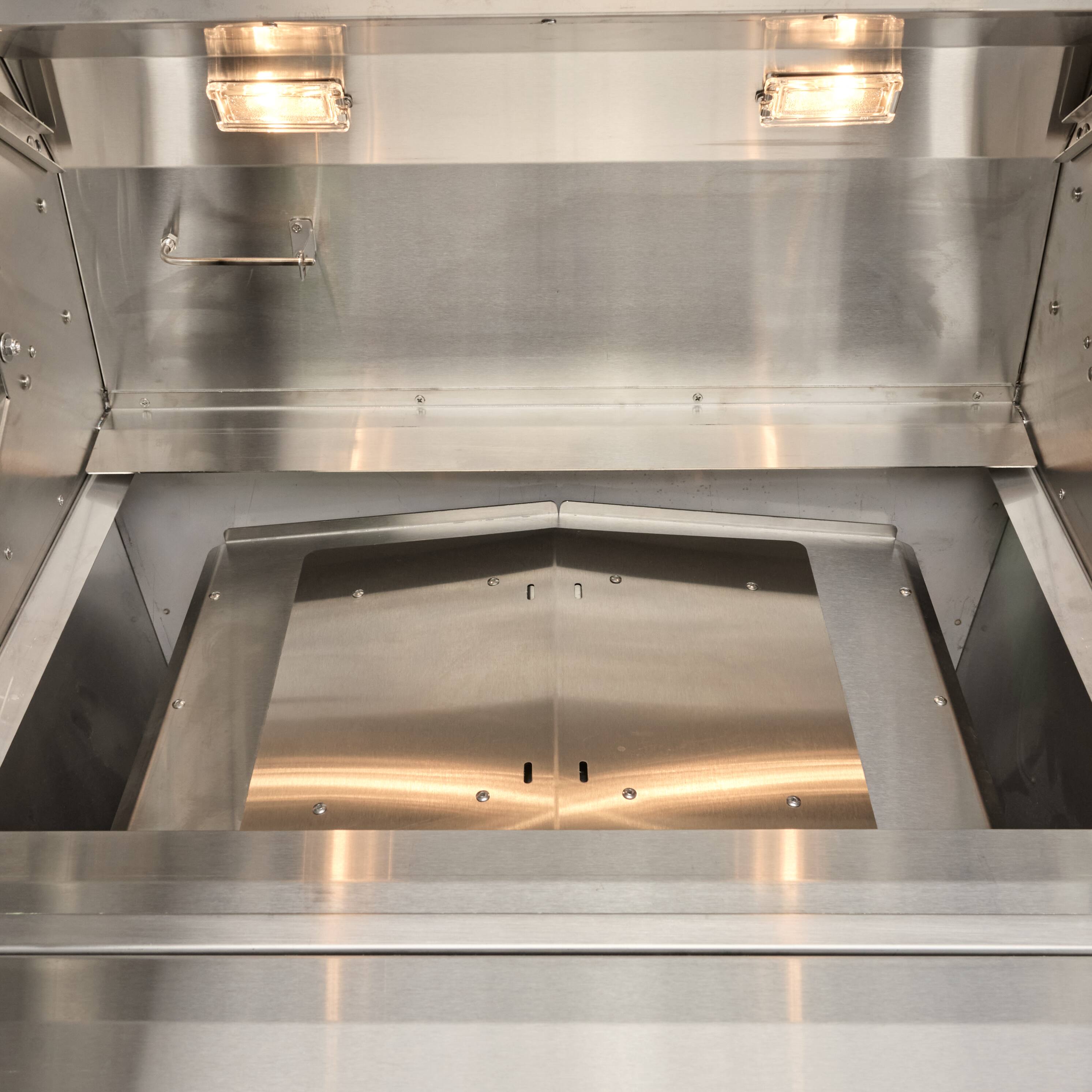 Back. Coyote Outdoor Living - 28" Next-Gen Pellet Grill - Stainlees Steel.