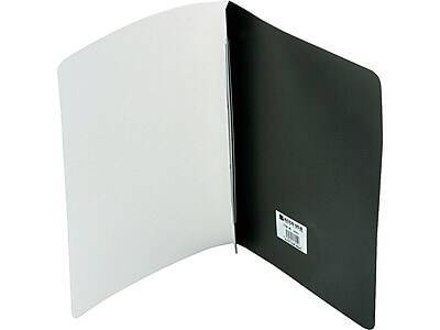 Front. ACCO - ACCOHIDE 2-Prong Report Cover, Letter - Black.