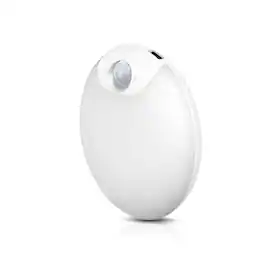 Jandcase - 0.5W Motion Sensor Night Light, 3000K Warm Glow,, 3 Modes, Type-C Charging, Round Design - White