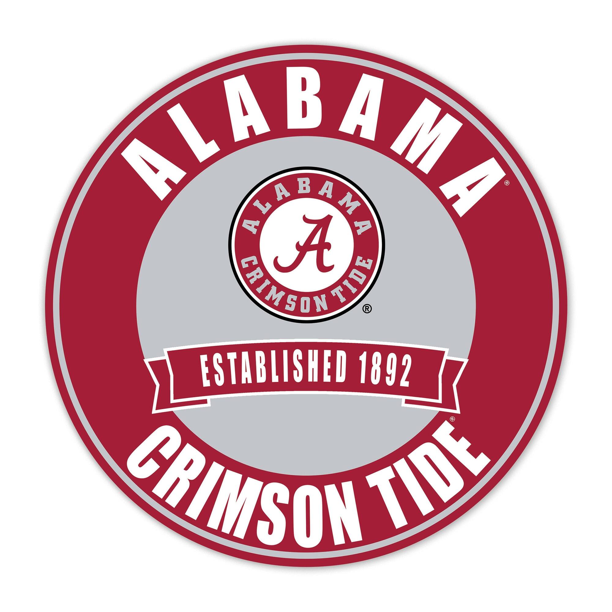 Alabama Crimson Tide 24" Circle with Banner