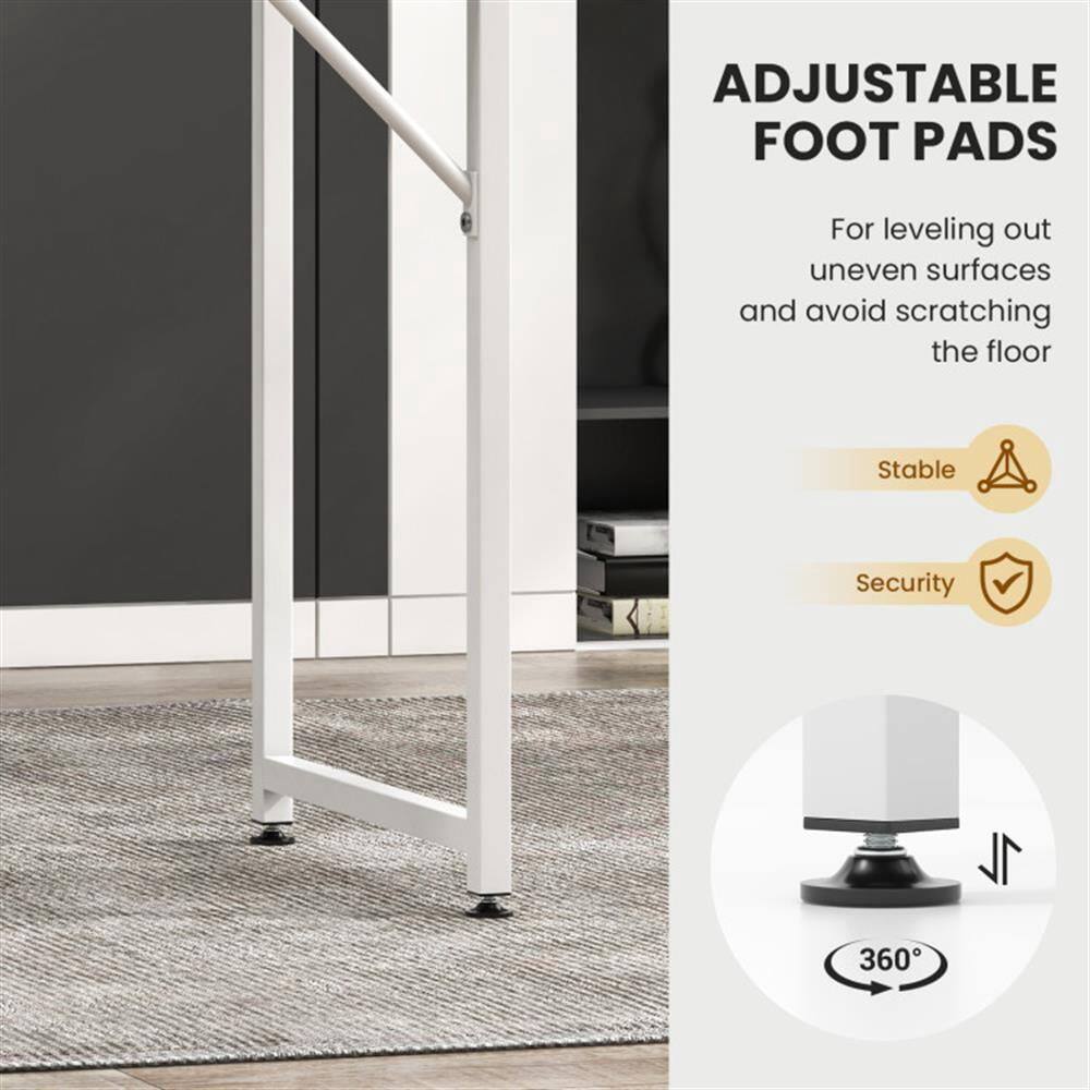 ADJUSTABLE FOOT PADS  
For leveling out uneven surfaces and avoiding scratching the floor  

- Stable  
- Security  
- 360°