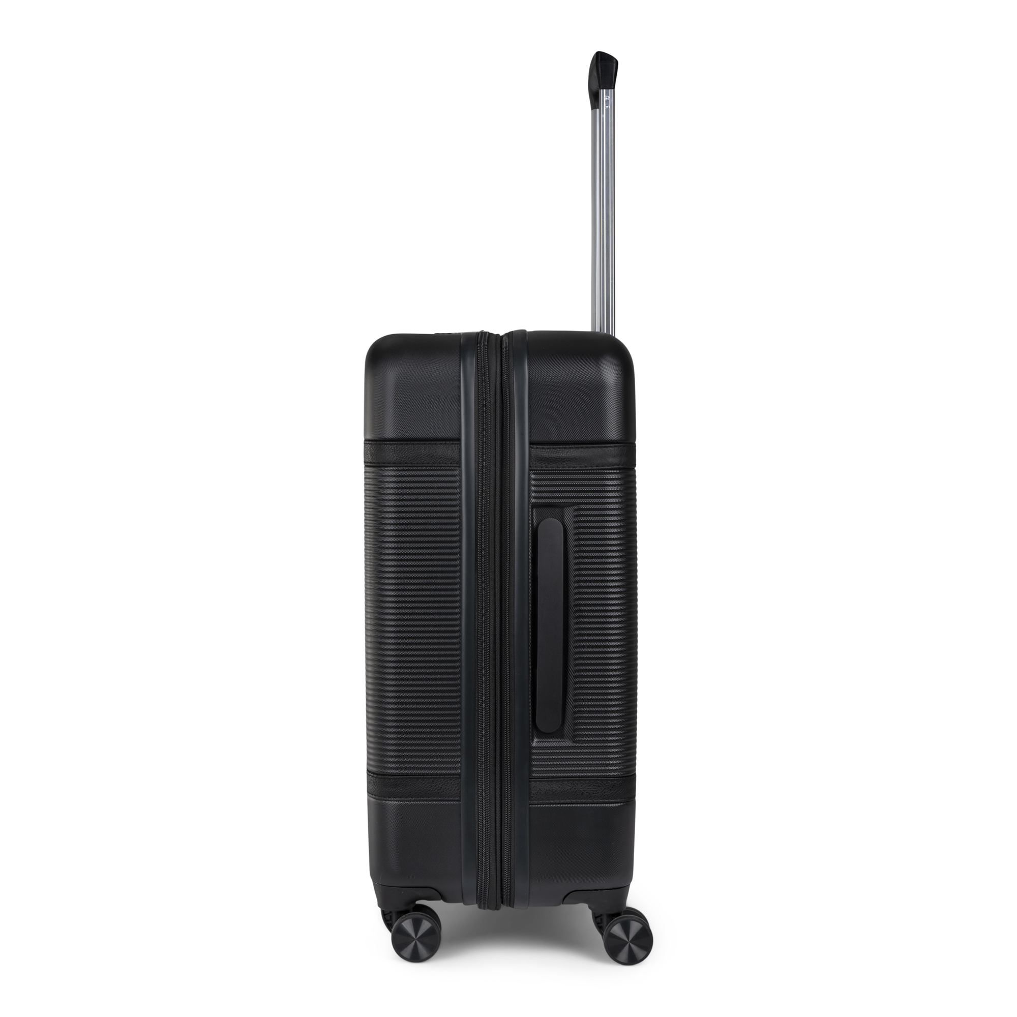 Left View: Bugatti - 24" Wellington Suitcase - Black