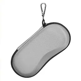 Kitcheniva - Durable EVA Eyeglass Case With Metal Carabiner And Soft Lining - Gray