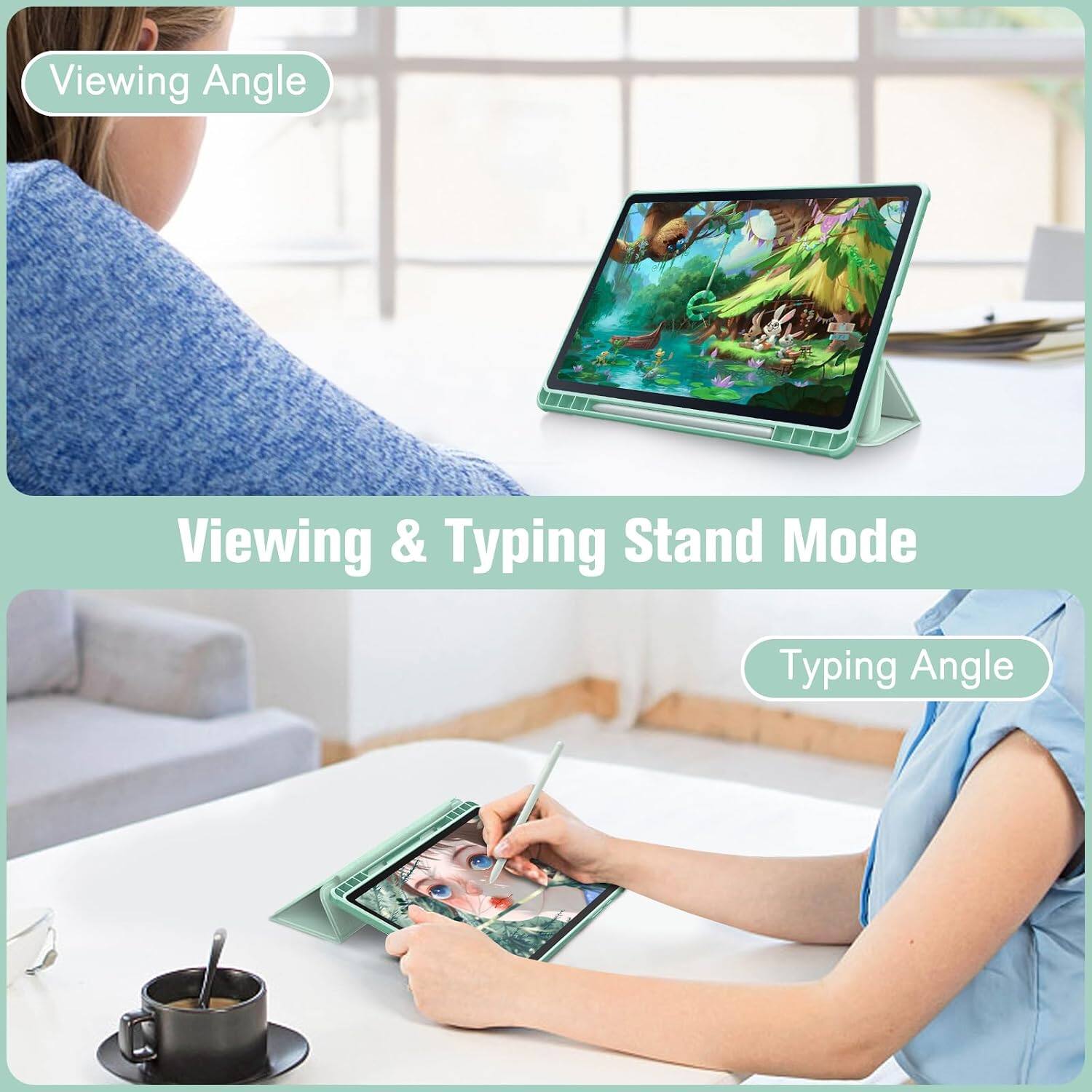 Viewing Angle  
Viewing & Typing Stand Mode  
Typing Angle