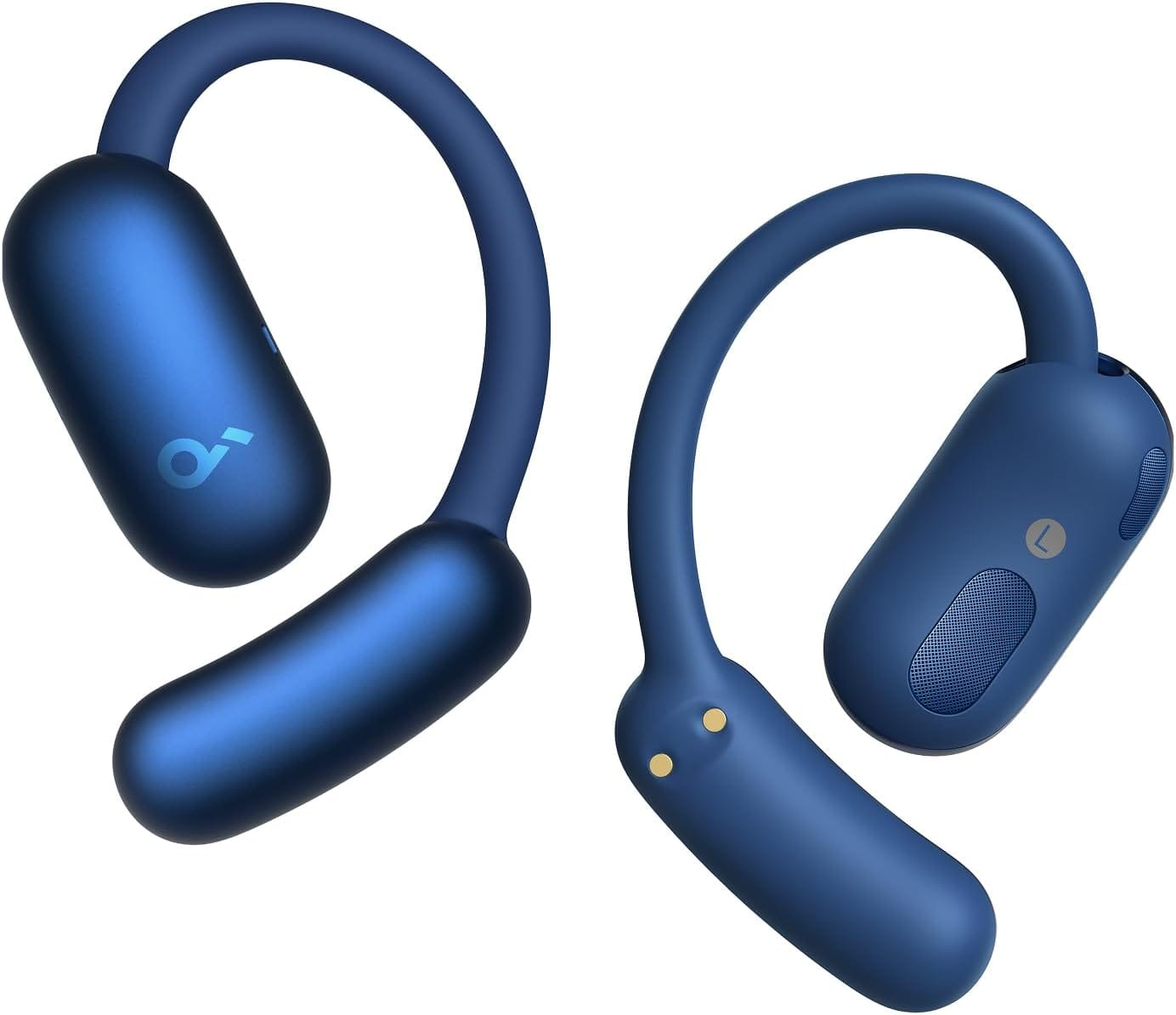 Front. Soundcore - Soundcore - by Anker AeroFit 2 Open-Ear Headphones with Adjustable Ear Hooks - Blue - Blue.
