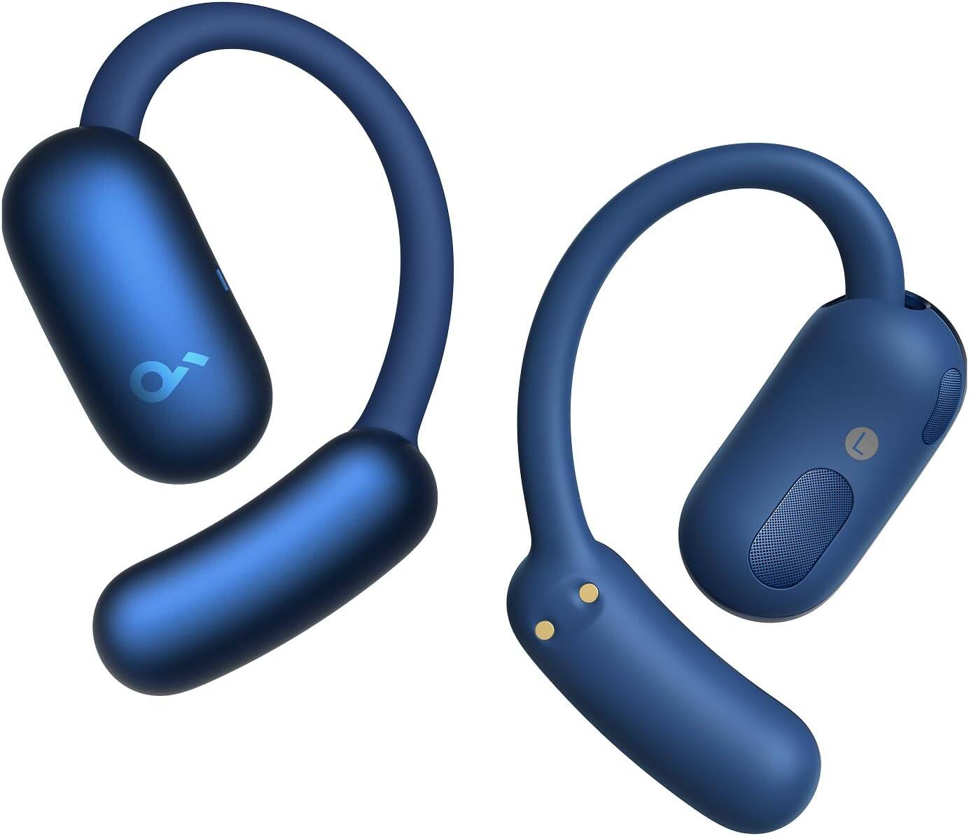Soundcore - by Anker AeroFit 2 Open-Ear Headphones with Adjustable Ear Hooks - Blue