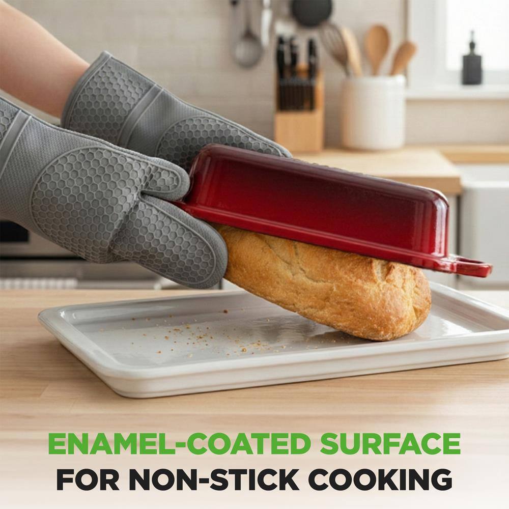 ENAMEL-COATED SURFACE FOR NON-STICK COOKING