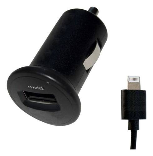 Front Standard. Symtek - TekPower Charge/Sync USB Vehicle Charger with Apple® Lightning Connector.