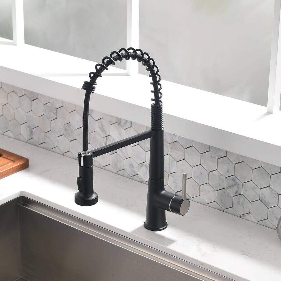 Spray Pattern Testing Boyel Living 2 Spray Patterns 1.8 GPM Single Handle No Sensor Pull Down ...