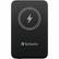 Front. Verbatim - Verbatim Charge 'n' Go Magnetic Wireless Power Bank 10000 mAh - Black - For Smartphone - Lithium Polymer (Li-Polymer).