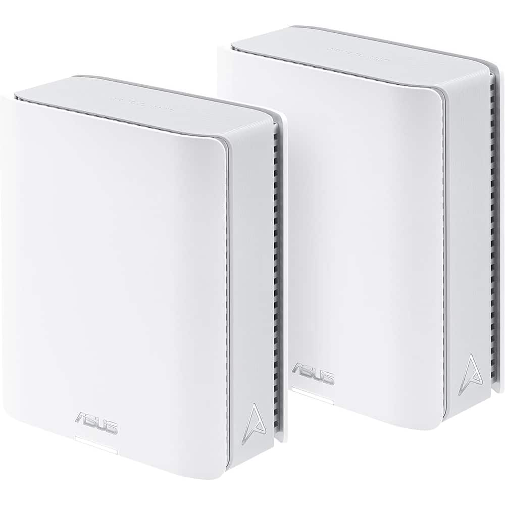 ASUS - ZenWiFi BT6 Tri-Band 7 Mesh WiFi System - ZenWiFi BT6 2PK - White