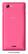 Back Standard. Sony - Xperia J Cell Phone (Unlocked) - Pink.