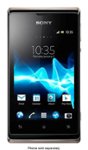 Front Standard. Sony - Xperia E dual Cell Phone (Unlocked) - Gold.