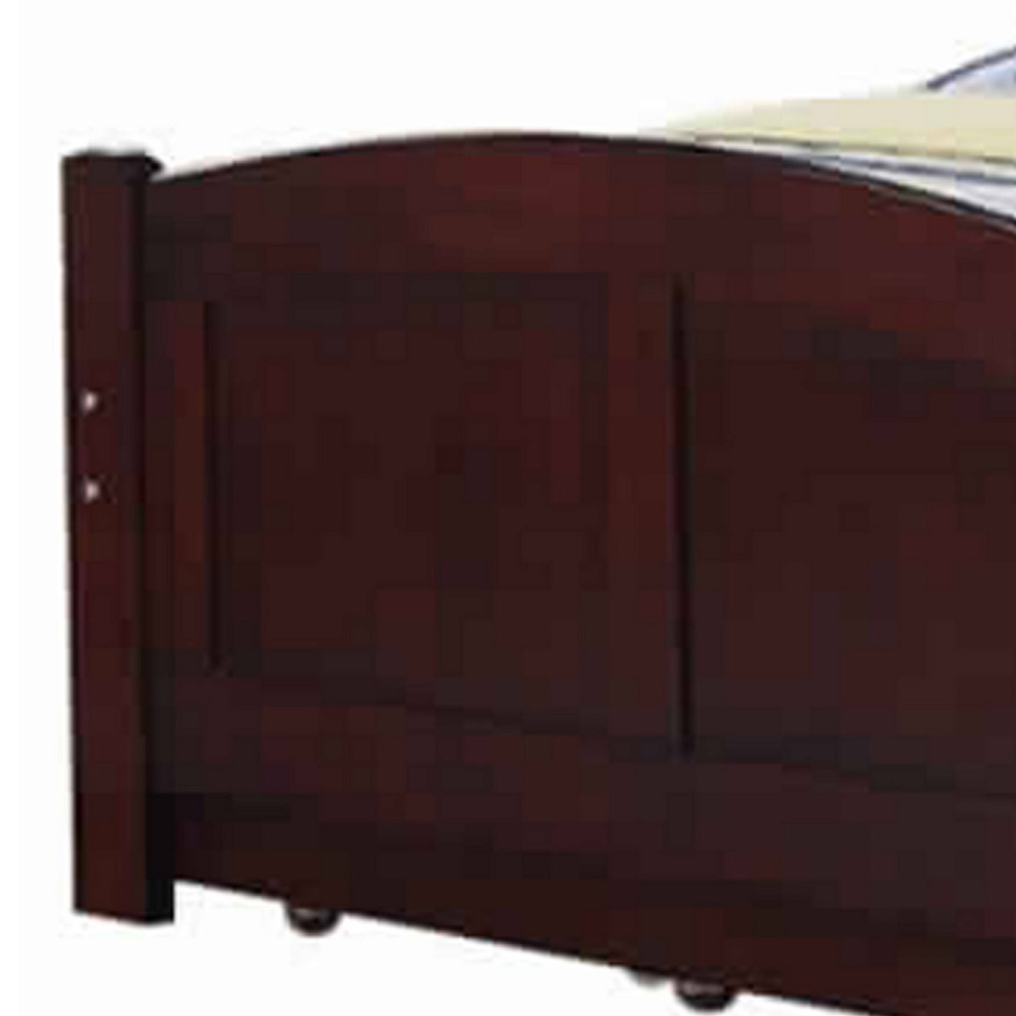 Alt View 1. Manhattan Lane - Fascinating Wooden Twin Bed With Trundle, Cherry Brown - Brown.