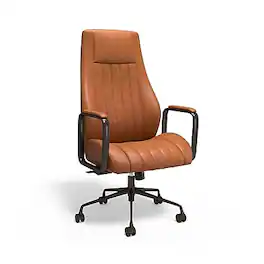 Staples - Staples® Laconia Ergonomic Leather Swivel Manager Chair, (HLC-3932) - Brown