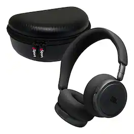JBL - LIVE 680NC Wireless Over-Ear Noise Cancelling Headphone Bundle with gSport Case - Black