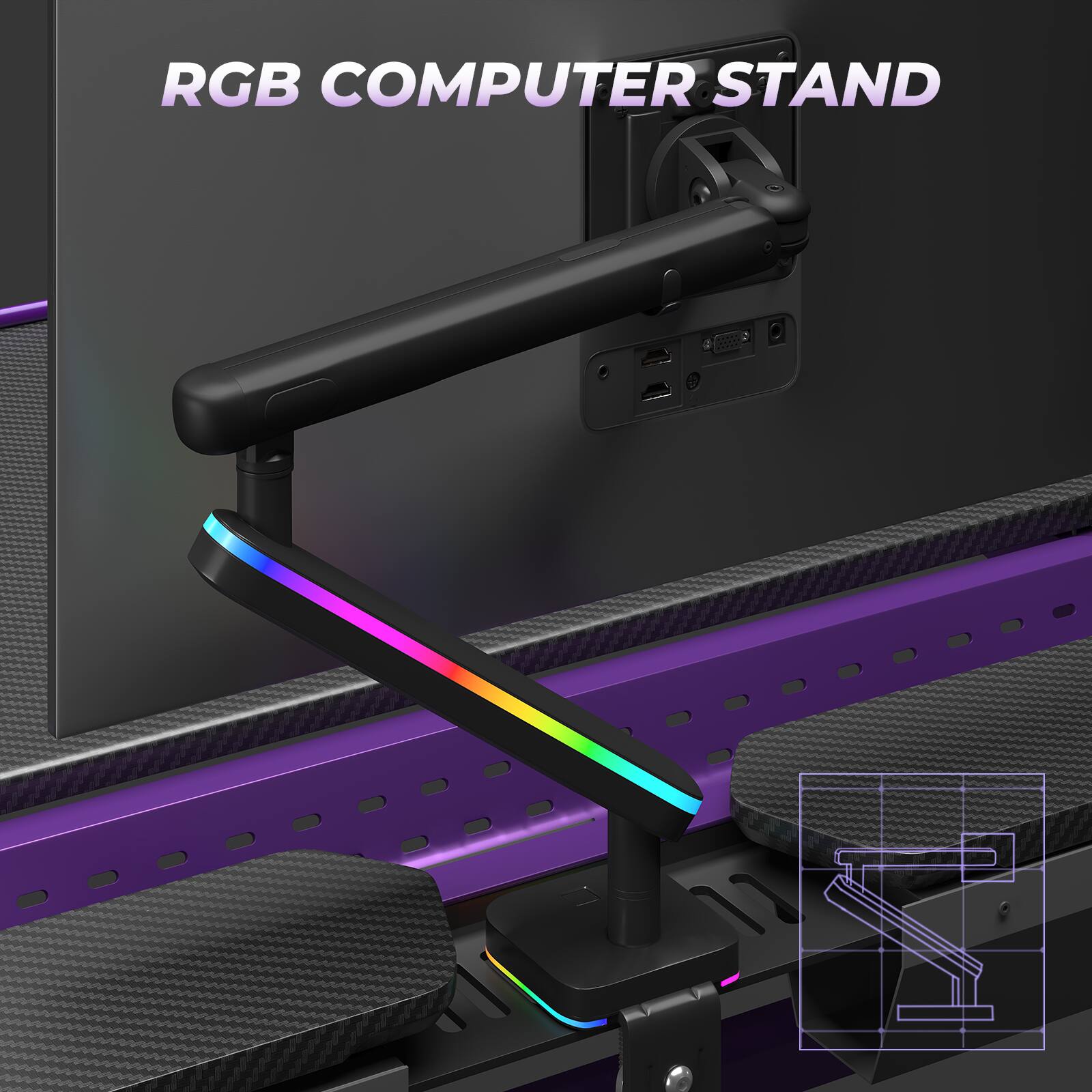 RGB Computer Stand