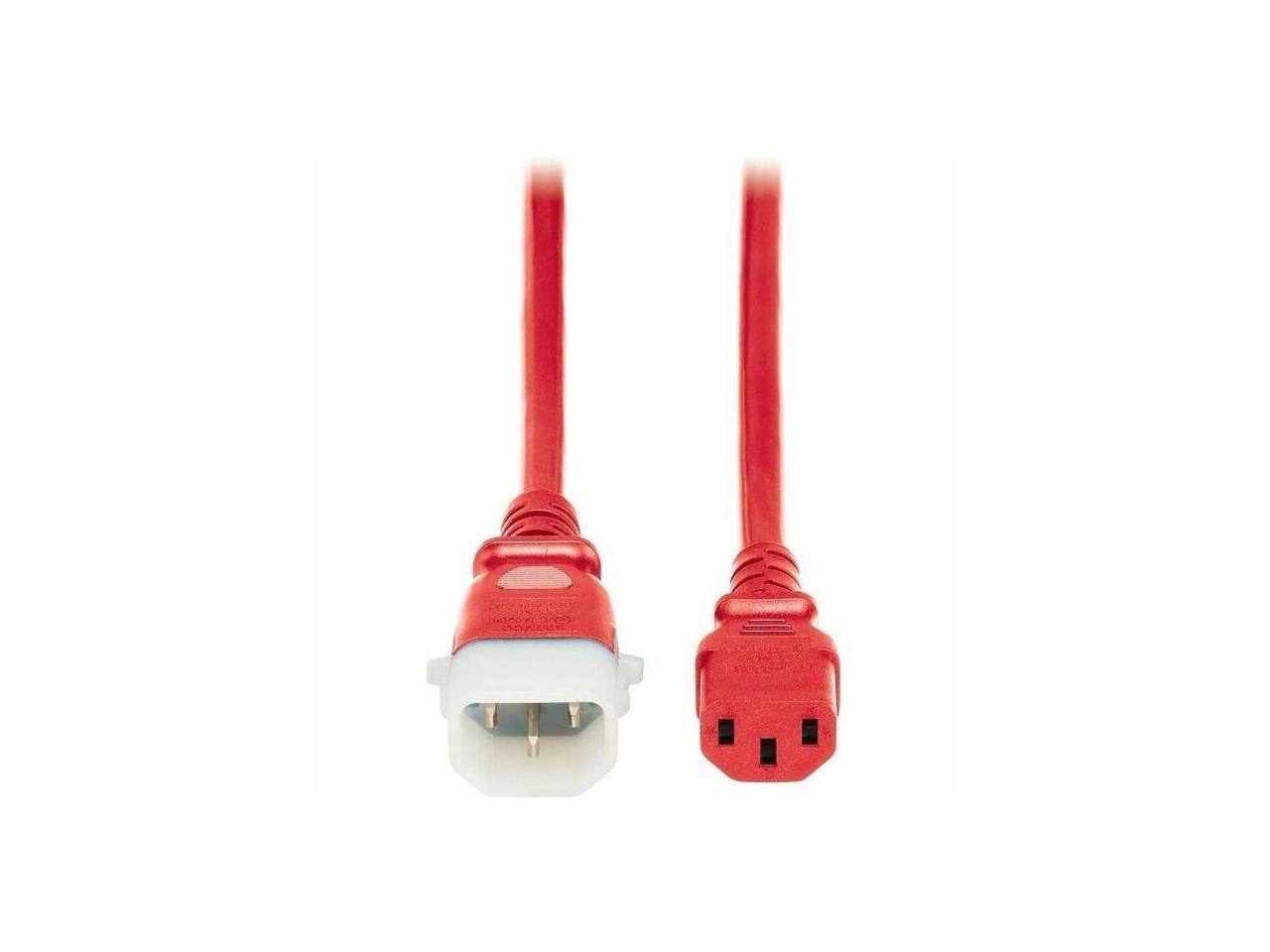 Alt View 7. Eaton - Eaton Tripp Lite 6ft PDU Power Cords C13 to P-Lock C14 Heavy-Duty 15A Red 6 Pack - Red.