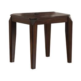 Manhattan Lane - Wooden End table with Beveled Tapered Legs - Brown