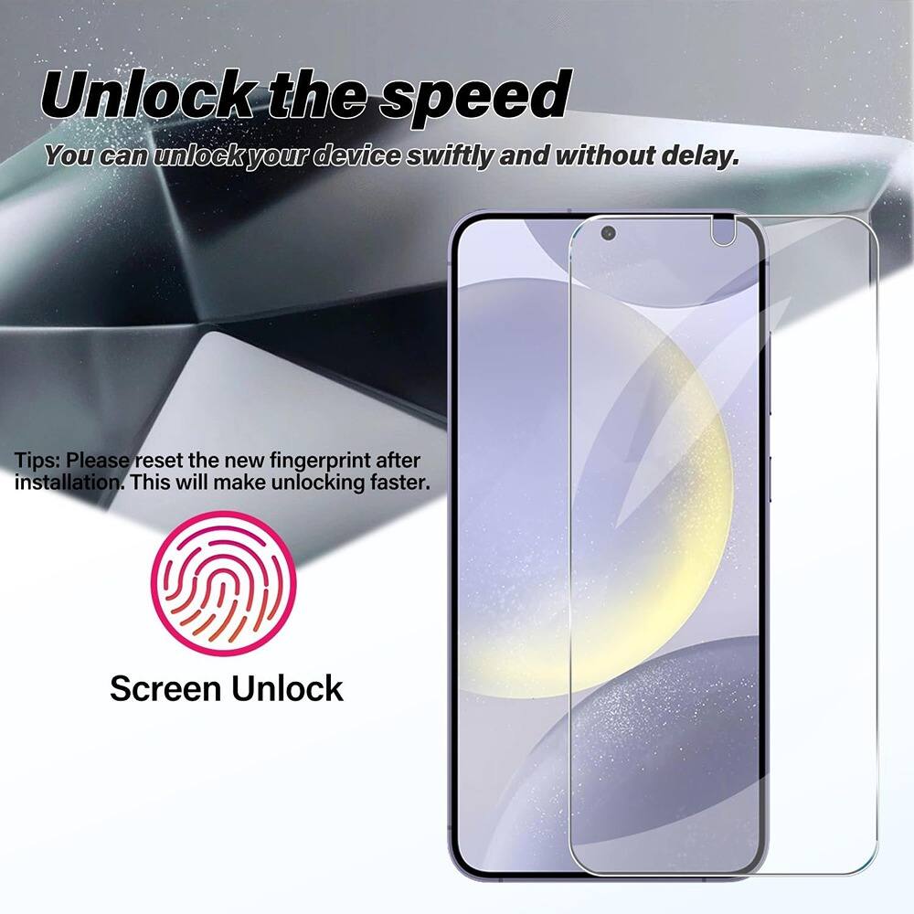 Unlock the speed  
You can unlock your device swiftly and without delay.  

Tips: Please reset the new fingerprint after installation. This will make unlocking faster.  

Screen Unlock