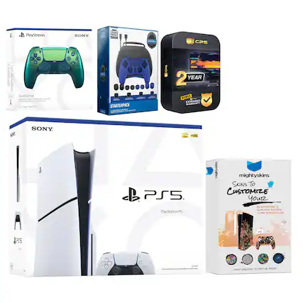 PlayStation SONY
DualSense
For PS5
STARTERPACK
1 YEAR BONUS EXTENDED WARRANTY
SONY
PS5
PlayStation 5
CPS
2 YEAR
BONUS EXTENDED WARRANTY
mightyskins
SKINS TO CUSTOMIZE YOUR PLAYSTATION 5 SLIM EDITION + ONE CONTROLLER
MANY DESIGNS TO CHOOSE FROM!