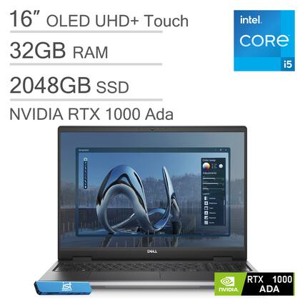 16" OLED UHD+ Touch
32GB RAM
2048GB SSD
NVIDIA RTX 1000 Ada
Intel Core i5