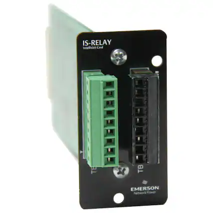 IS-RELAY
Intellislot Card
TB
EMERSON
Network Power