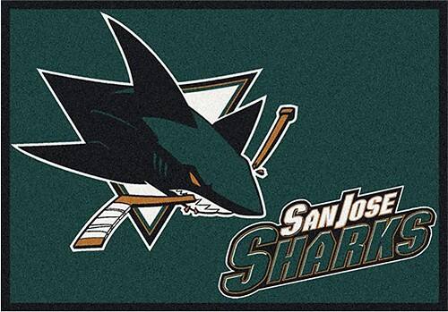 Front Standard. Milliken - San Jose Sharks  Small Rug.