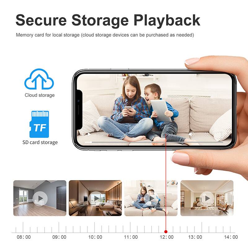 Secure Storage Playback

Memory card for local storage (cloud storage devices can be purchased as needed)

Cloud storage

TF SD card storage

08:00 09:00 10:00 11:00 12:00 13:00 14:00