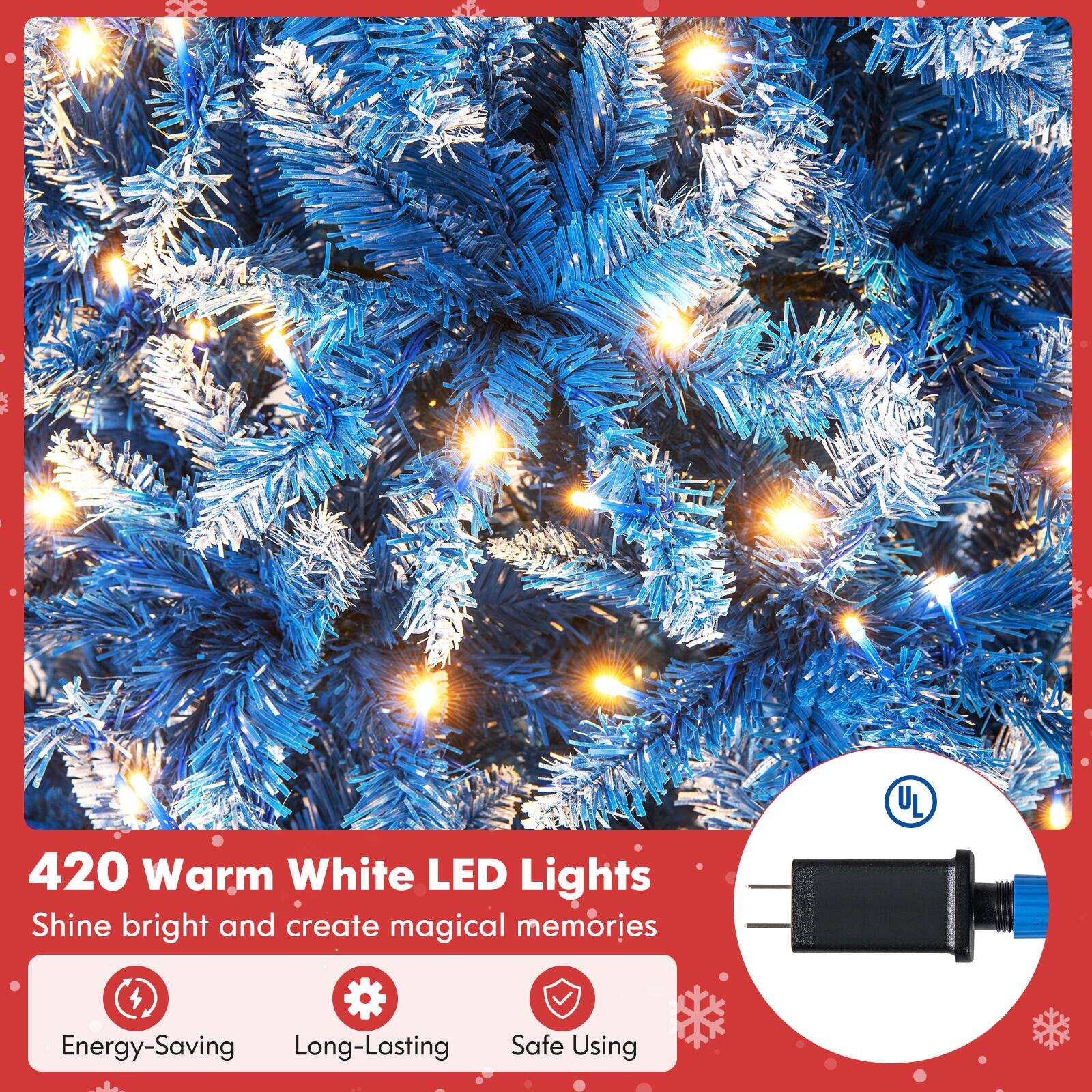 420 Warm White LED Lights  
Shine bright and create magical memories  
UL Energy-Saving Long-Lasting Safe Using
