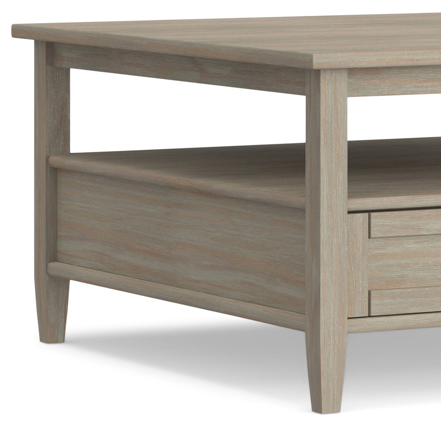 Alt View 5. Simpli Home - Warm Shaker 36 inch Coffee Table with 20 inch End Tables (Set of 3) - Distressed Grey.