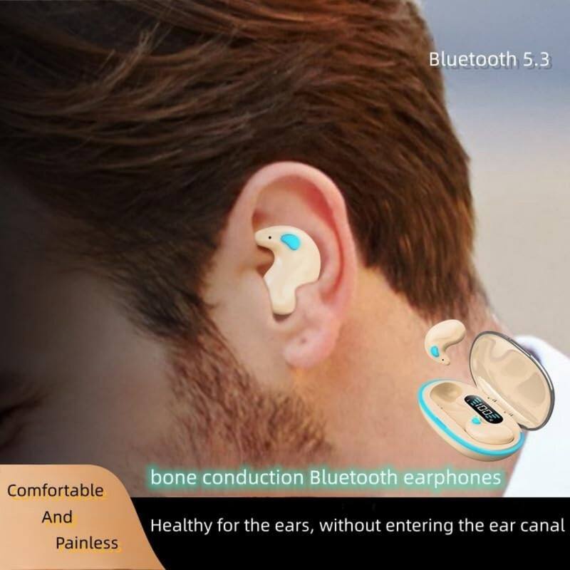 Bluetooth 5.3 E100E bone conduction Bluetooth earphones

Comfortable And Healthy for the ears, without entering the ear canal Painless