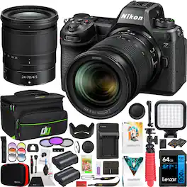 Bundle - Nikon - Z6III Full Frame Mirrorless Camera + 24-70mm F4 S Lens Kit + Accessories