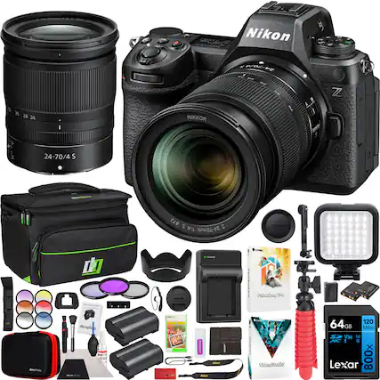 LP or Nikon 0 35 28 24 I NIKKOR - WOL-PE - -E ON 70 M NT 5 ZZ 24-70/4 S - $72 S 1:4 Z 24-70mm Nikan - I - MECR | FallShaptie - IcICTO decepho B Ka - I - - . JmcoVO - - VideeStudlo 120 64GB MB/s V30 I & Lexar 800x