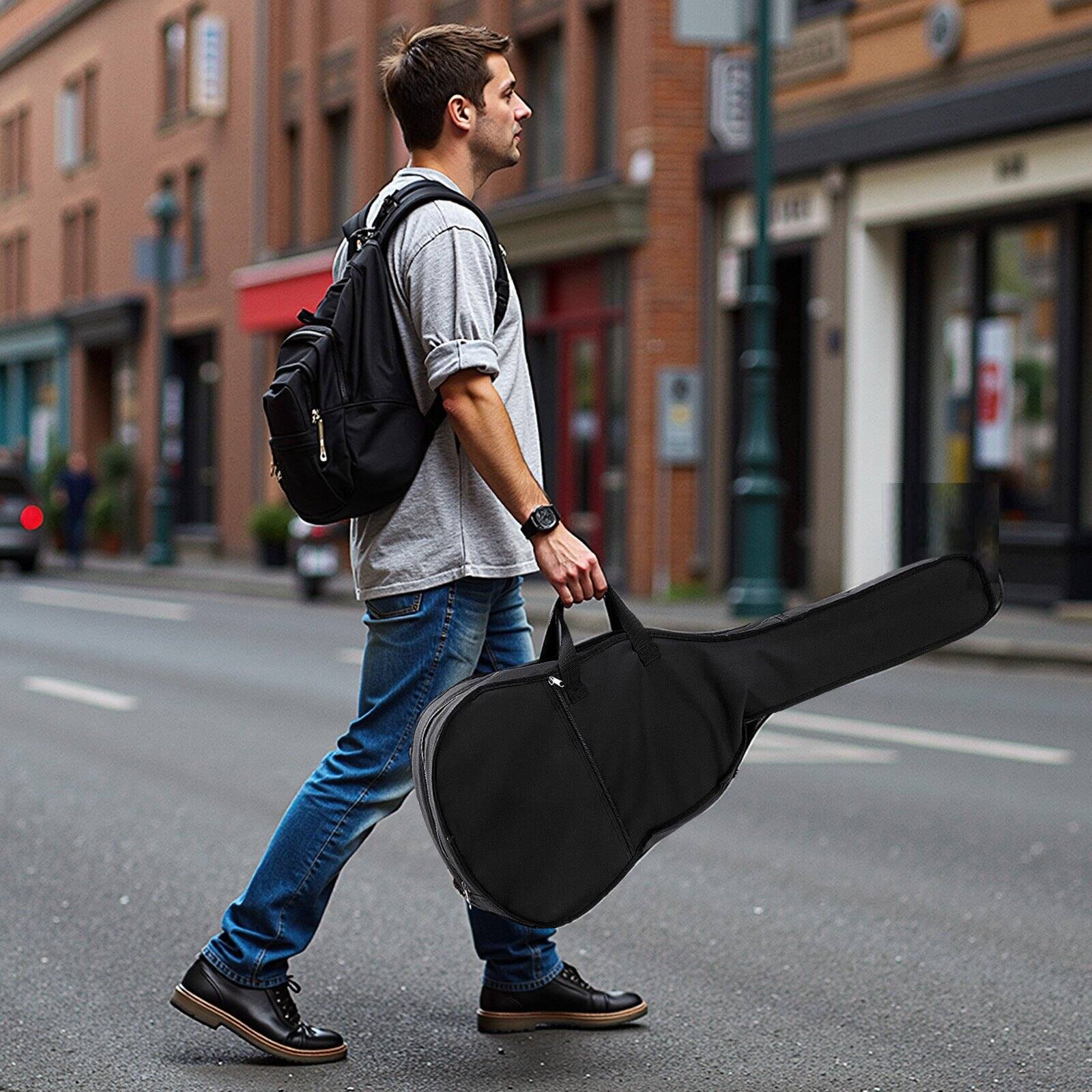 Alt View 1. Glintex - 41" Cutaway Acoustic Guitar, Solid Spruce Top, 6-String, Beginner Pack with Gig Bag, Tuner, Capo, Picks, Strap - Natural.