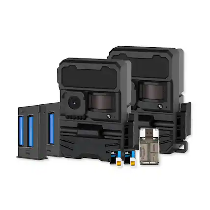 Front. Yellowstone - Yellowstone Y2 Black Wide Lens Bundle with Batteries and Accessories (2-Pack).