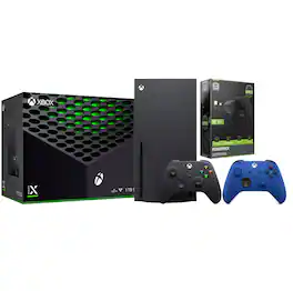 Xbox Series X 1TB Disc Console with Extra Controller and Battery Pack Bundle