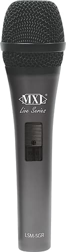 Front. MXL - Live Series Dynamic Microphone - Gray.