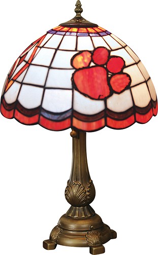 Memory Company Clemson Tigers Art Glass Lamp 