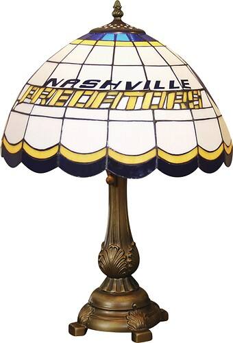 Front Standard. Memory Company - Nashville Predators Tiffany Lamp.
