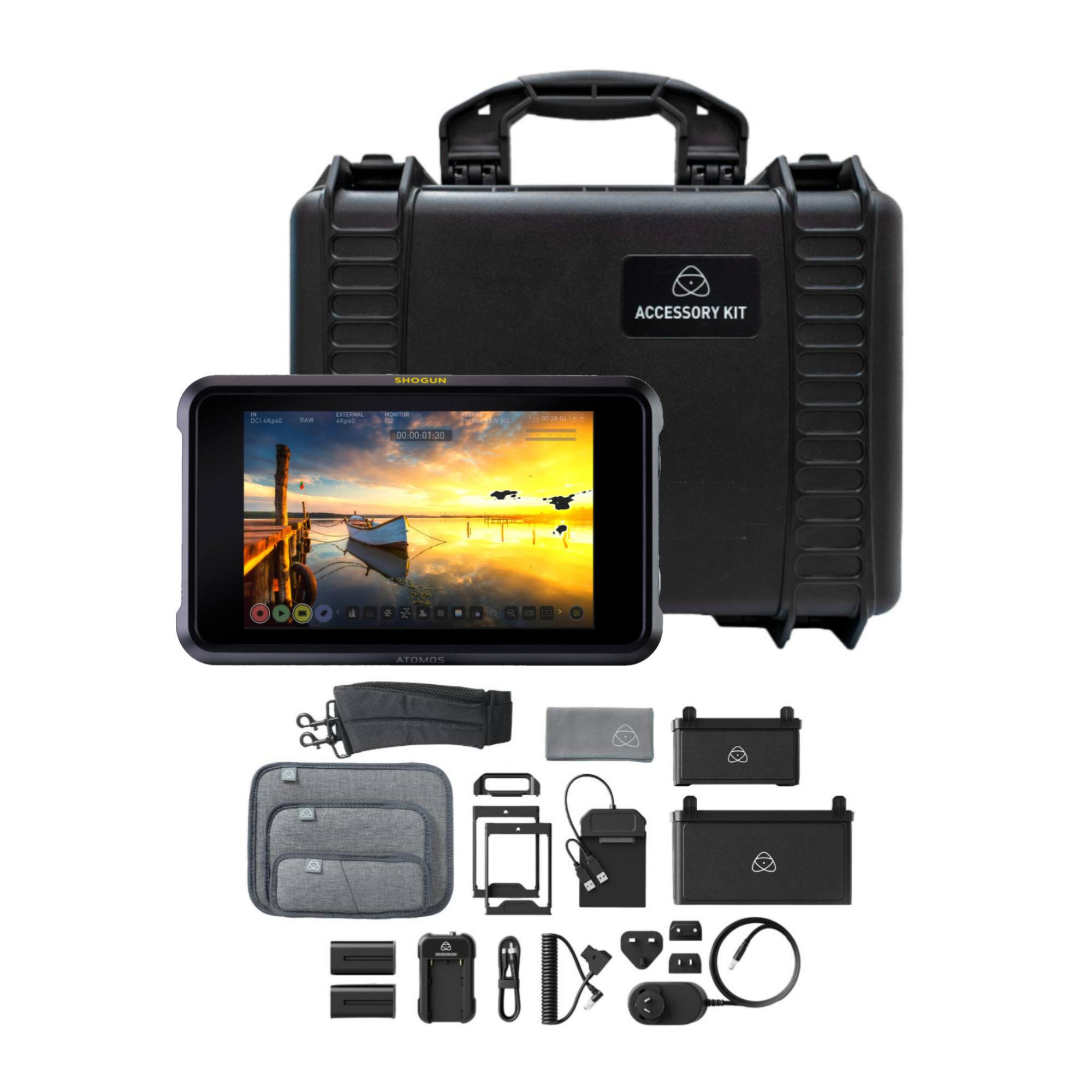 Atomos - Shogun 7.2 Inch HDR Monitor Recorder and Switcher with Kit Bundle