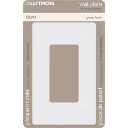 Lutron - Claro 1 gang Plastic Wall Plate 1 pk - White