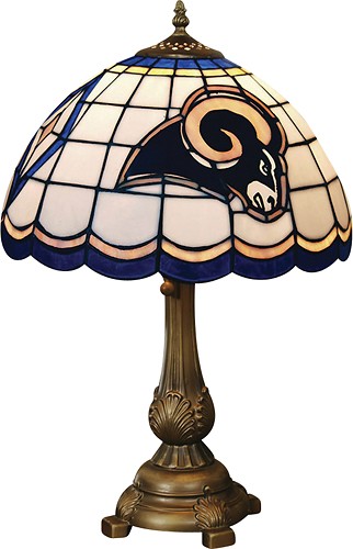 Saint Louis Rams Blue Plastic and Wood Table Lamp